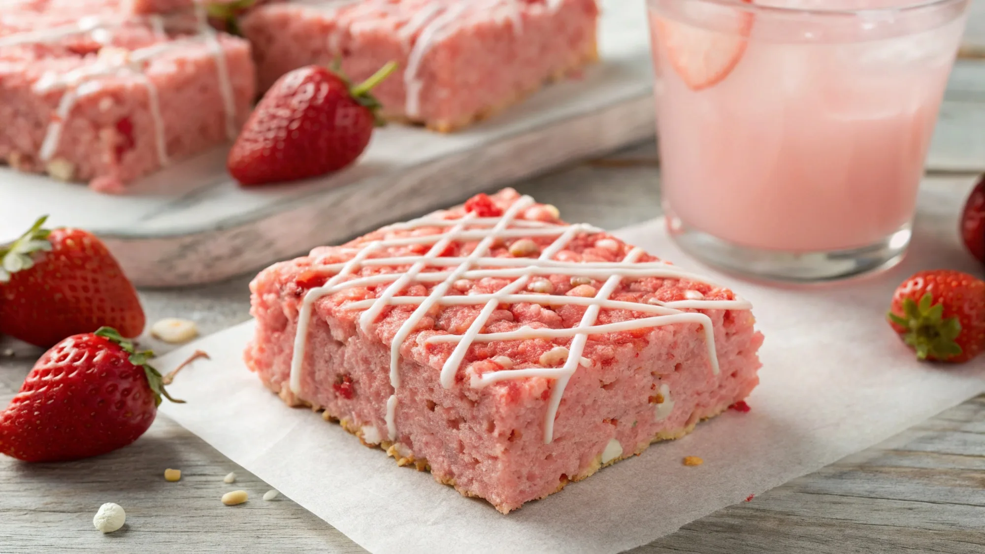 Strawberry Crunch Rice Krispie Treats
