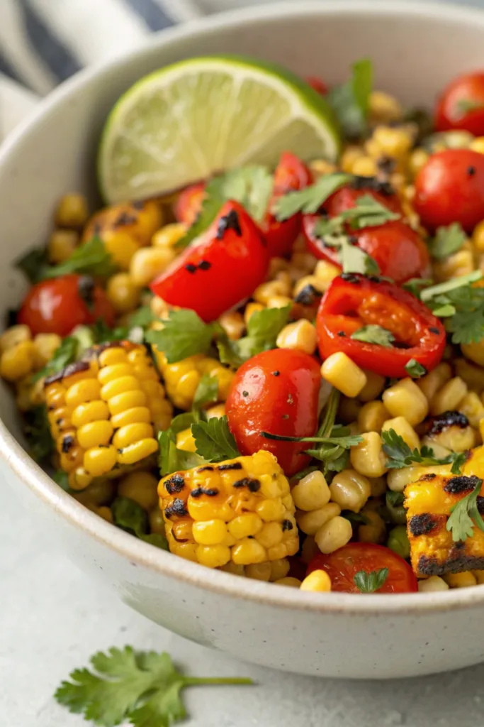 Sweet and Smoky Grilled Corn Salad