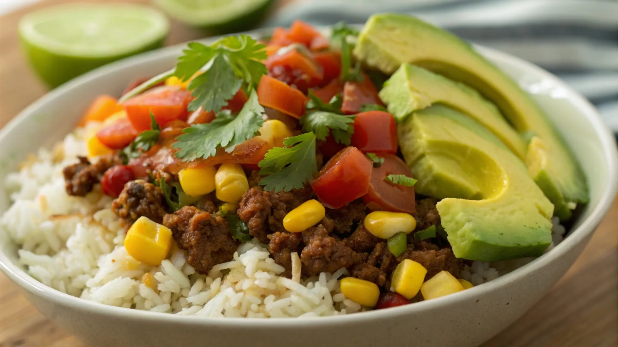 Taco Rice Bowl recipe