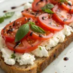 Tomato Cottage Cheese Toast recipe