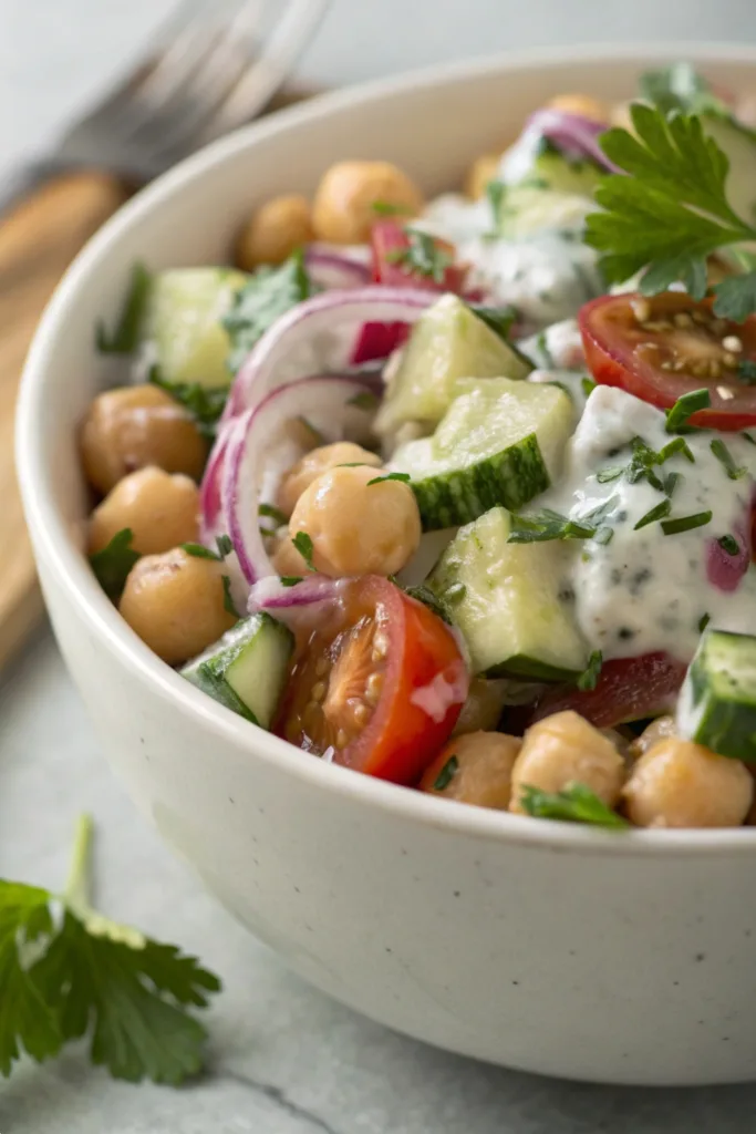 Tzatziki Chickpea Salad
