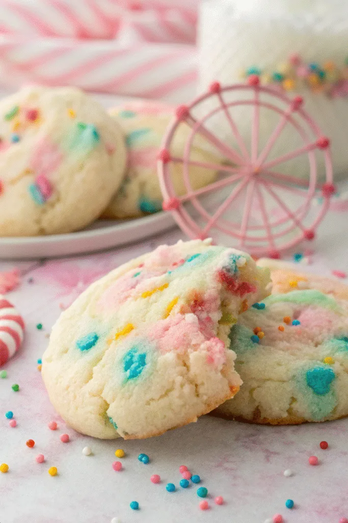 Whimsical Cotton Candy Cookies