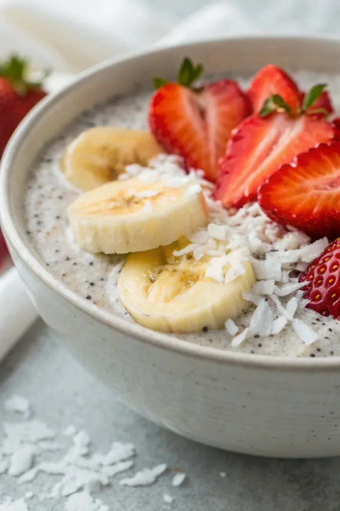 Banana Coconut Milk Chia Pudding