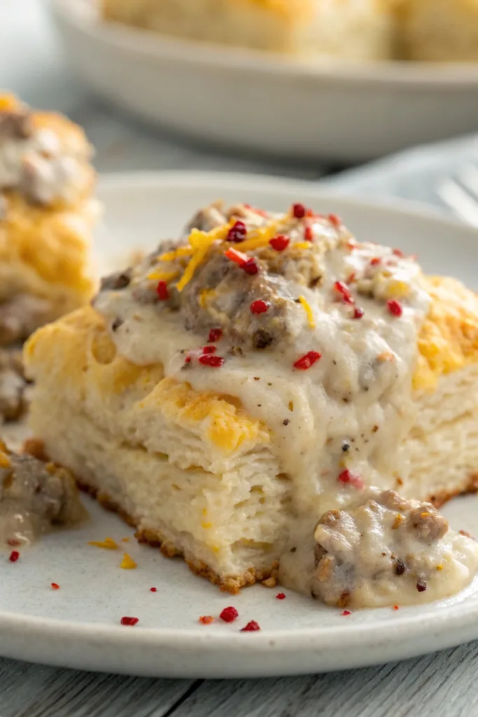Biscuits and Gravy Casserole