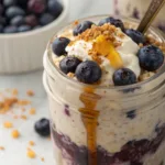 Blueberry Pie Overnight Oats recipe