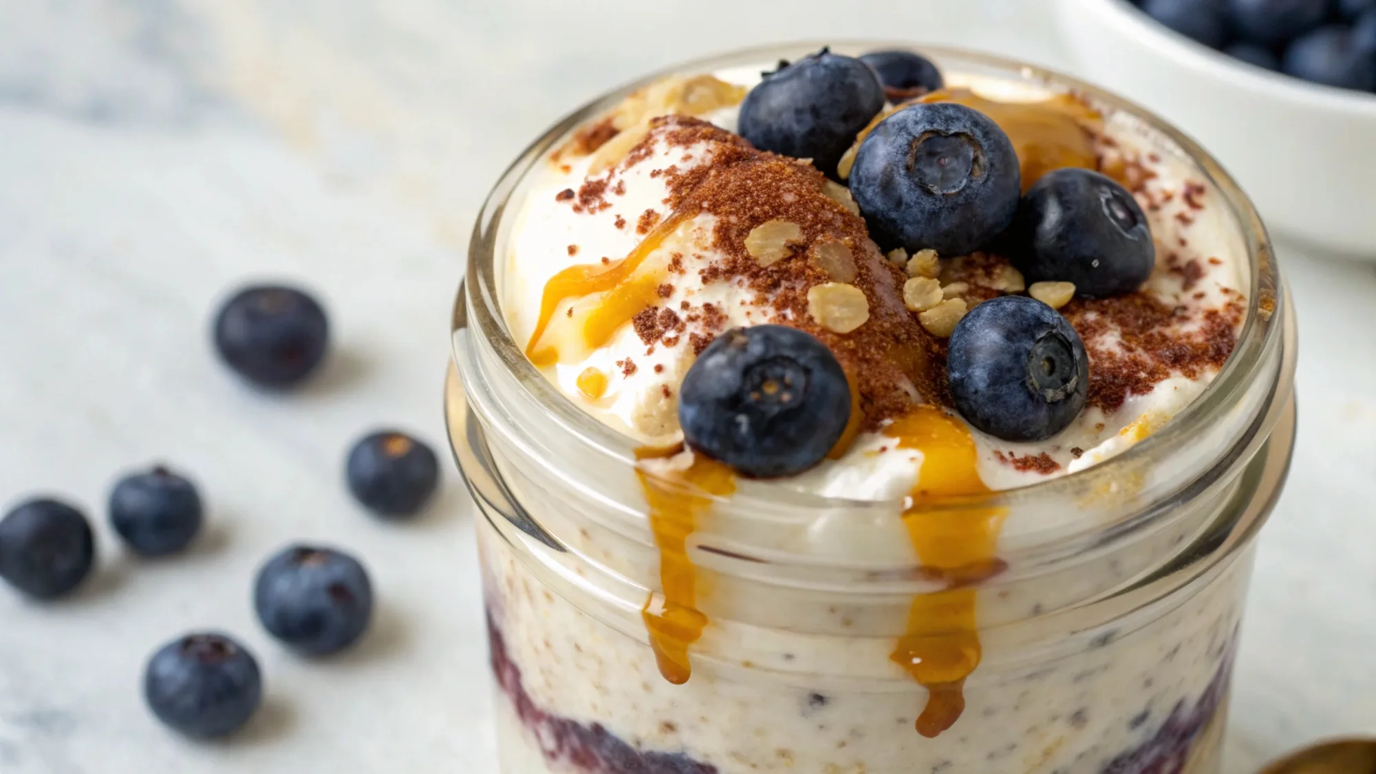 Blueberry Pie Overnight Oats