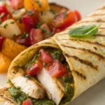 Bruschetta Chicken Pesto Wraps