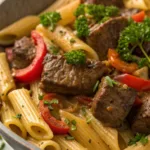 Cajun Steak Bites Pasta