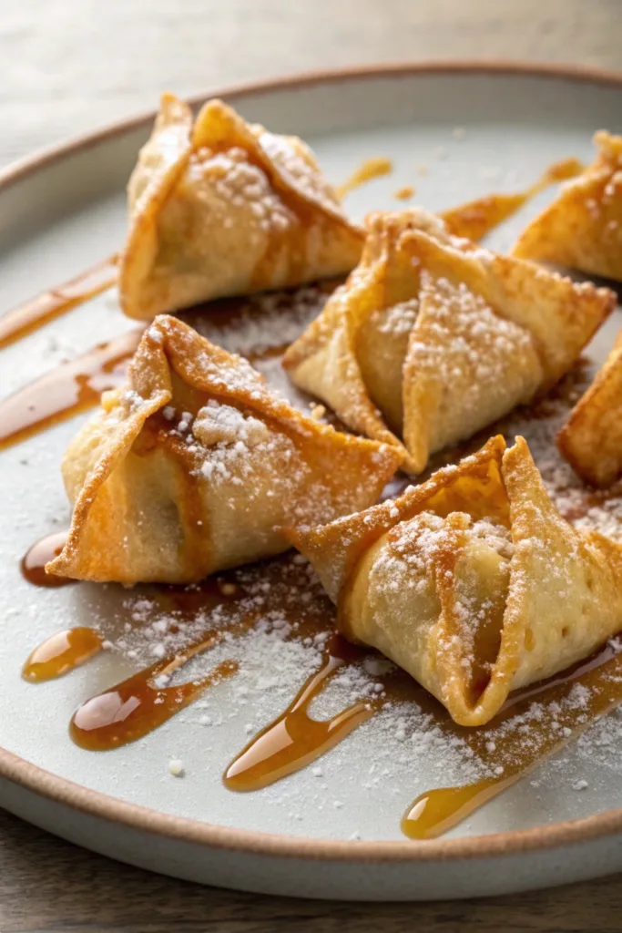 Caramel Apple Wontons recipe