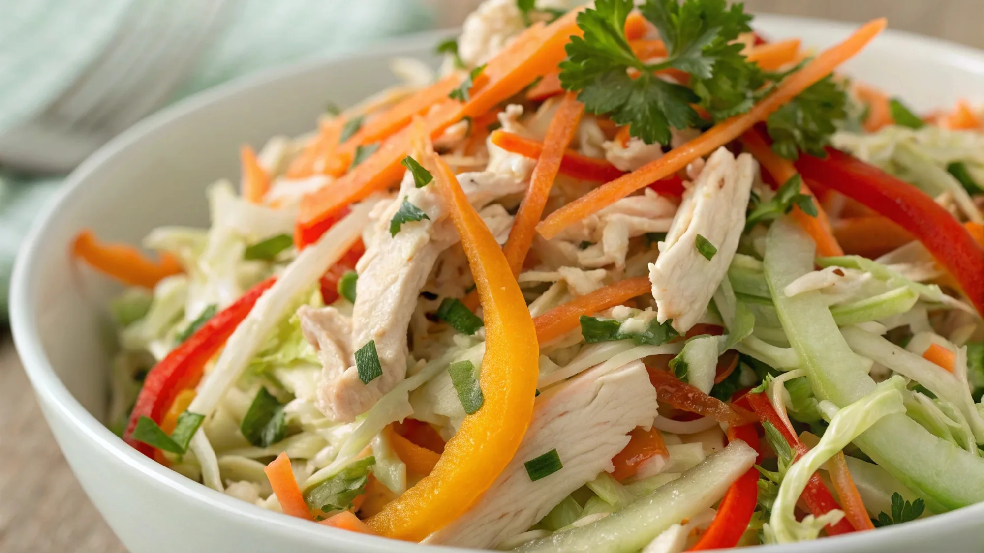 Chicken Coleslaw Salad