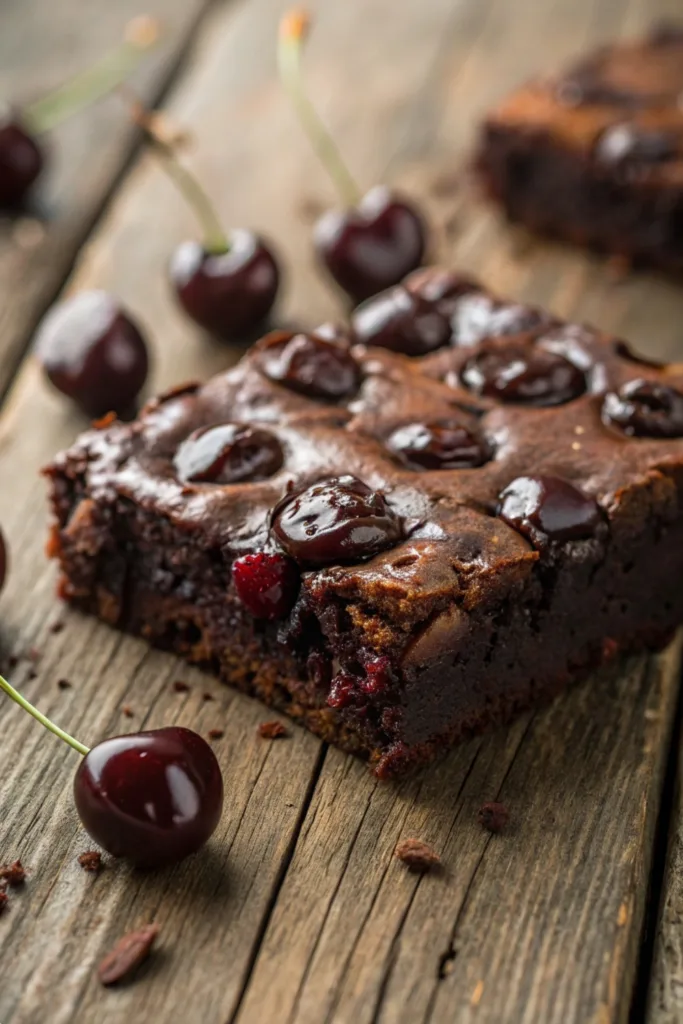 Chocolate Cherry Brownies recipe
