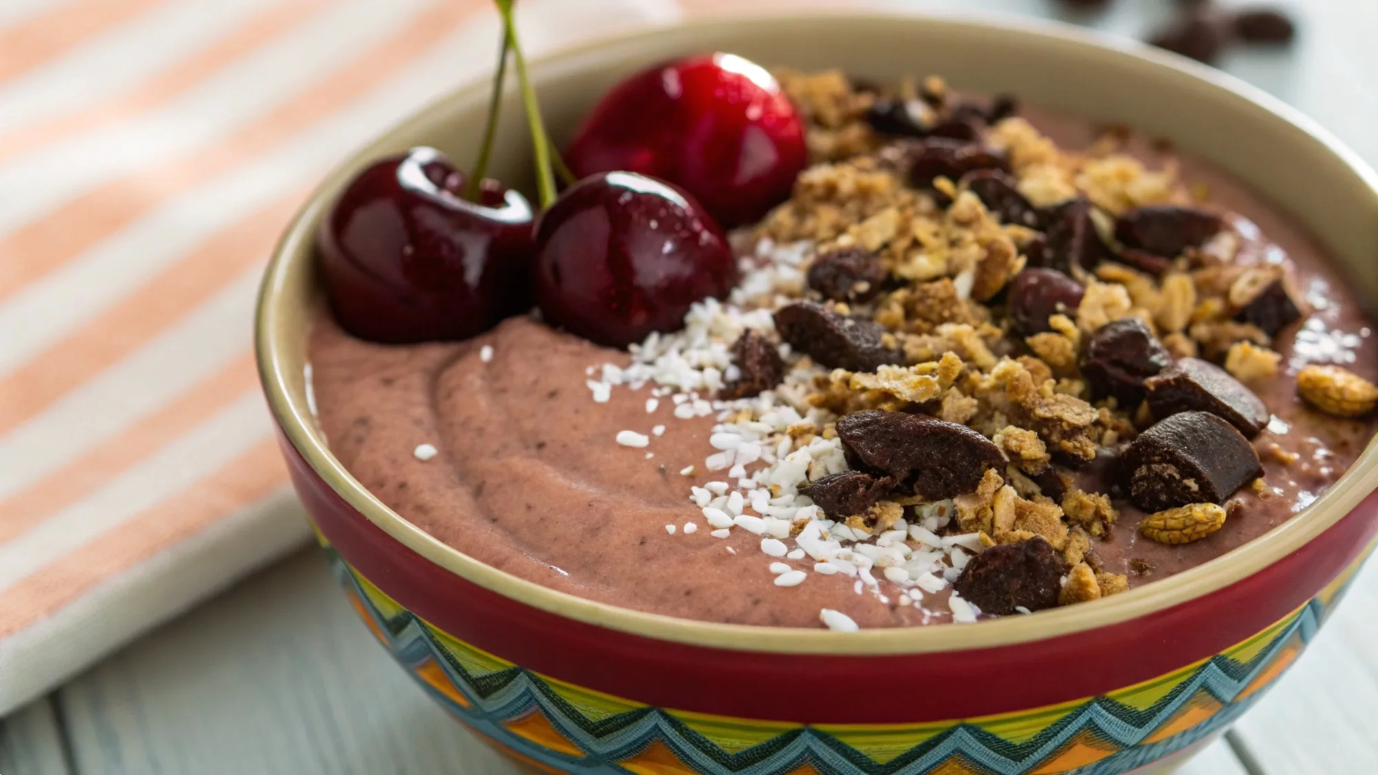 Chocolate Cherry Smoothie Bowl