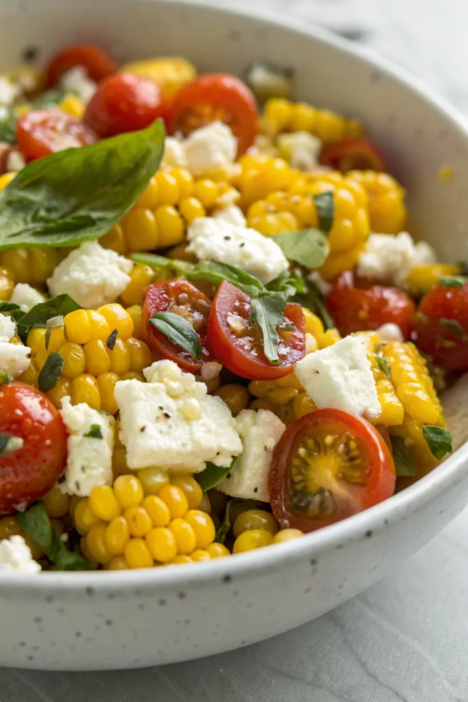 Corn Tomato Feta Salad recipe