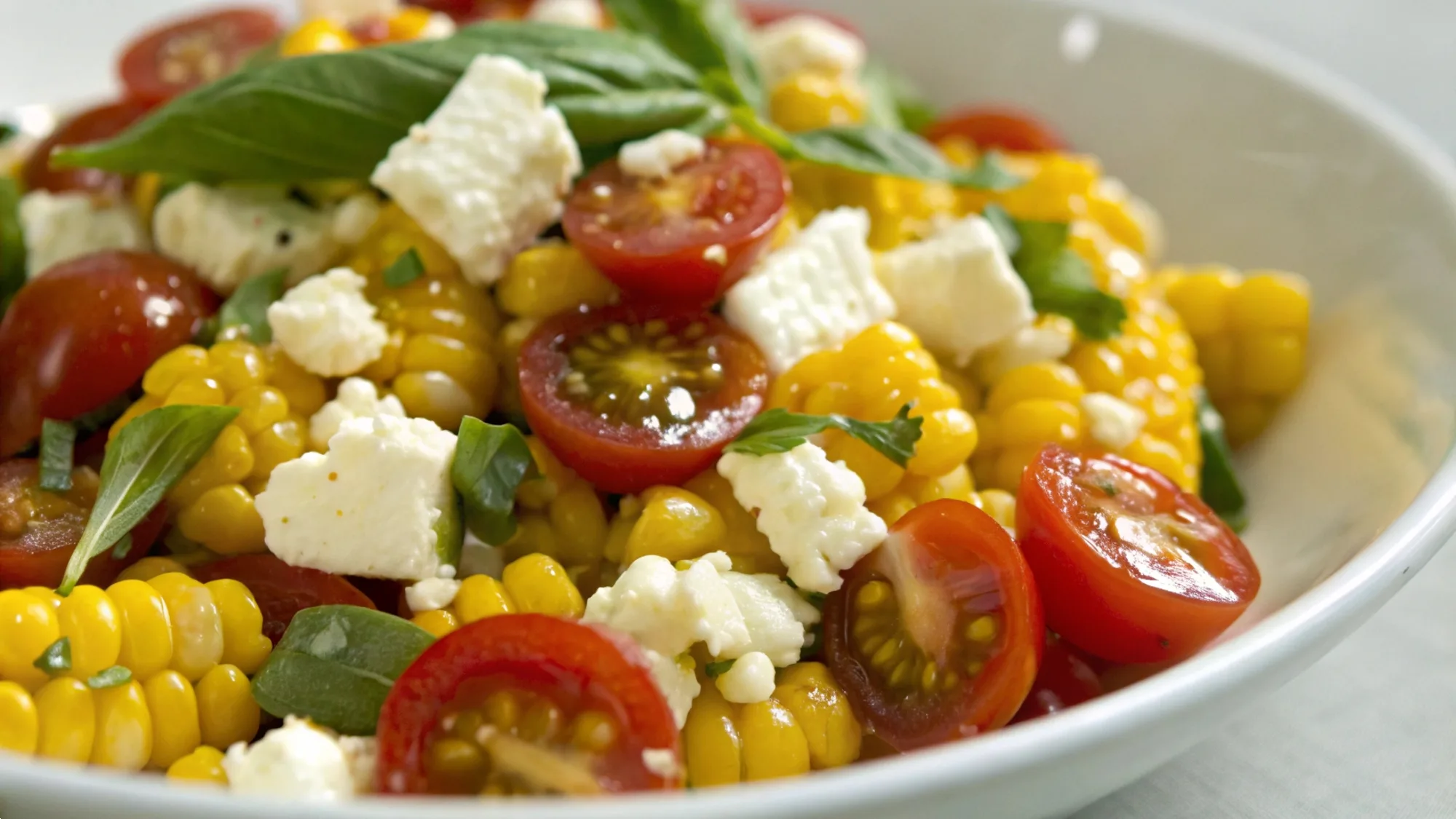 Corn Tomato Feta Salad