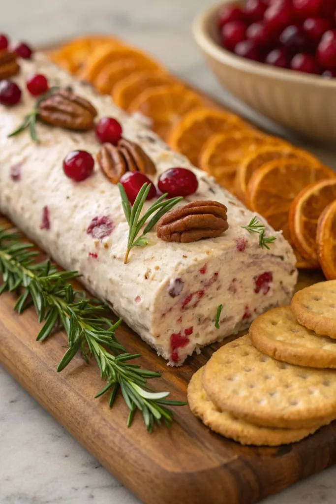 Cranberry Pecan Cheese Log recipe