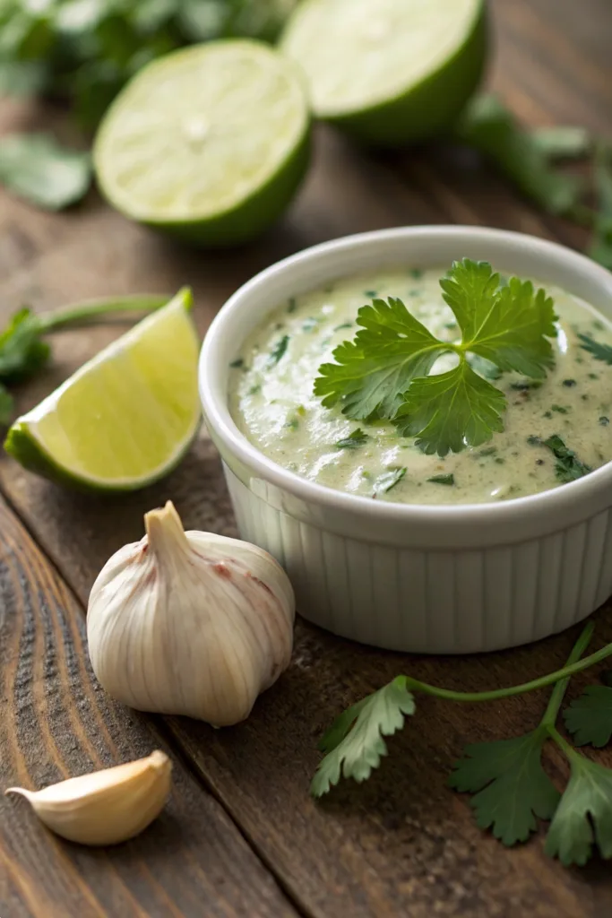 Creamy Cilantro Garlic Sauce recipe