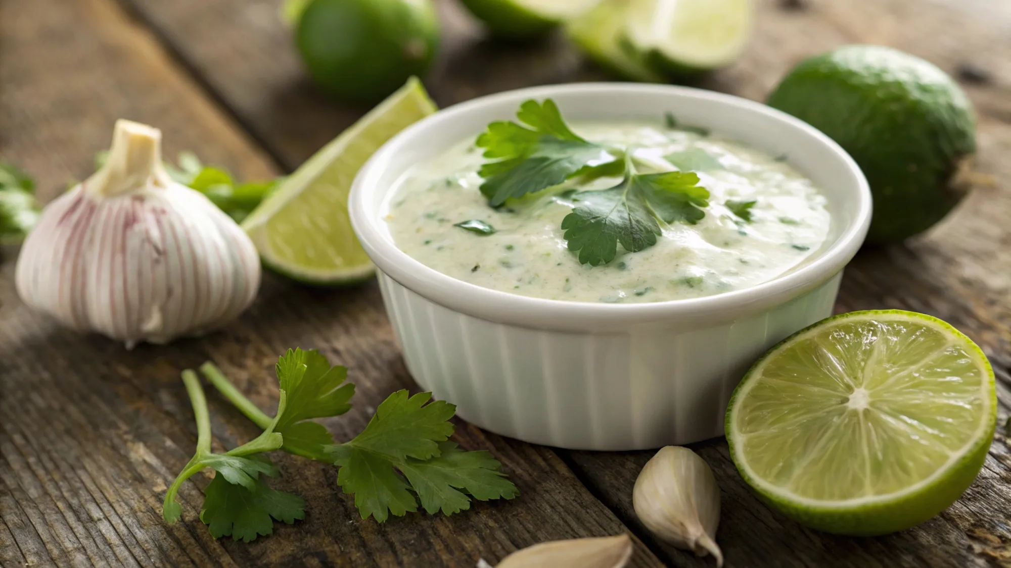 Creamy Cilantro Garlic Sauce