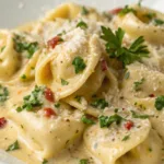 Creamy Garlic Parmesan Tortellini