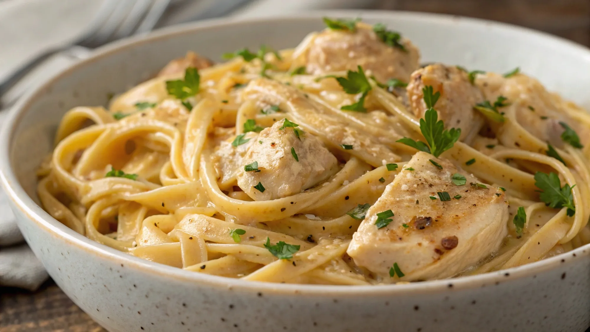 Creamy Honey Garlic Chicken Pasta recipe