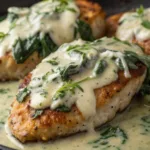 Creamy Spinach Artichoke Chicken recipe