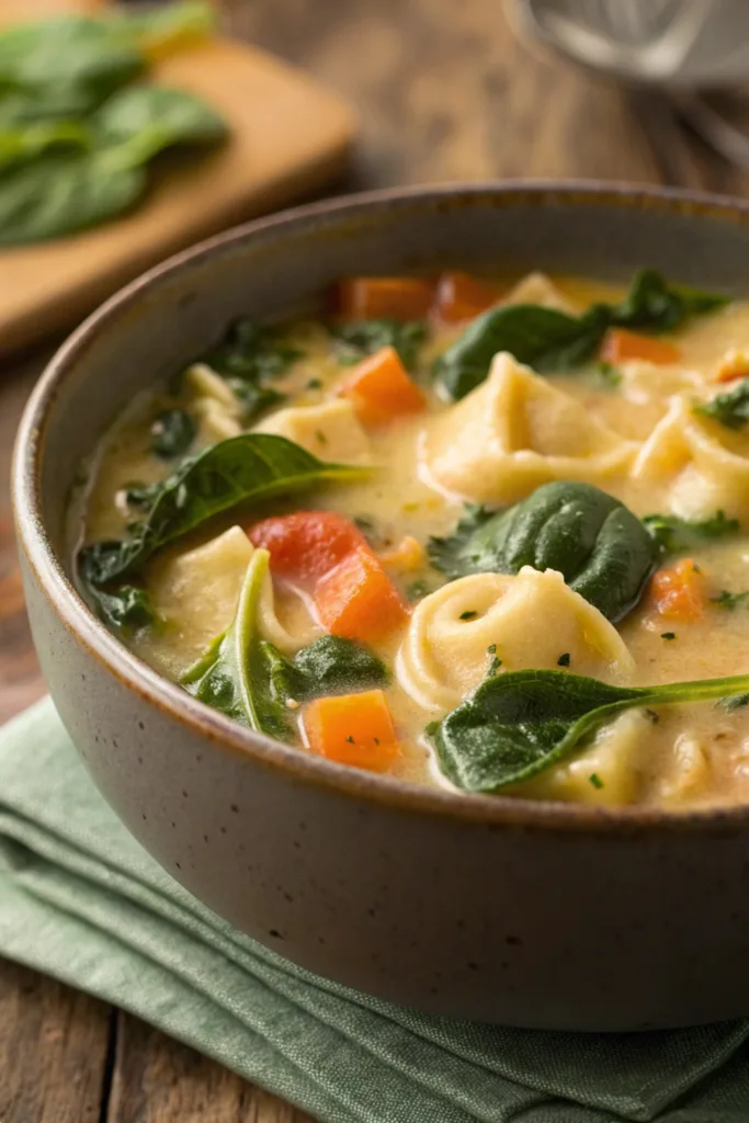Creamy Tortellini Soup