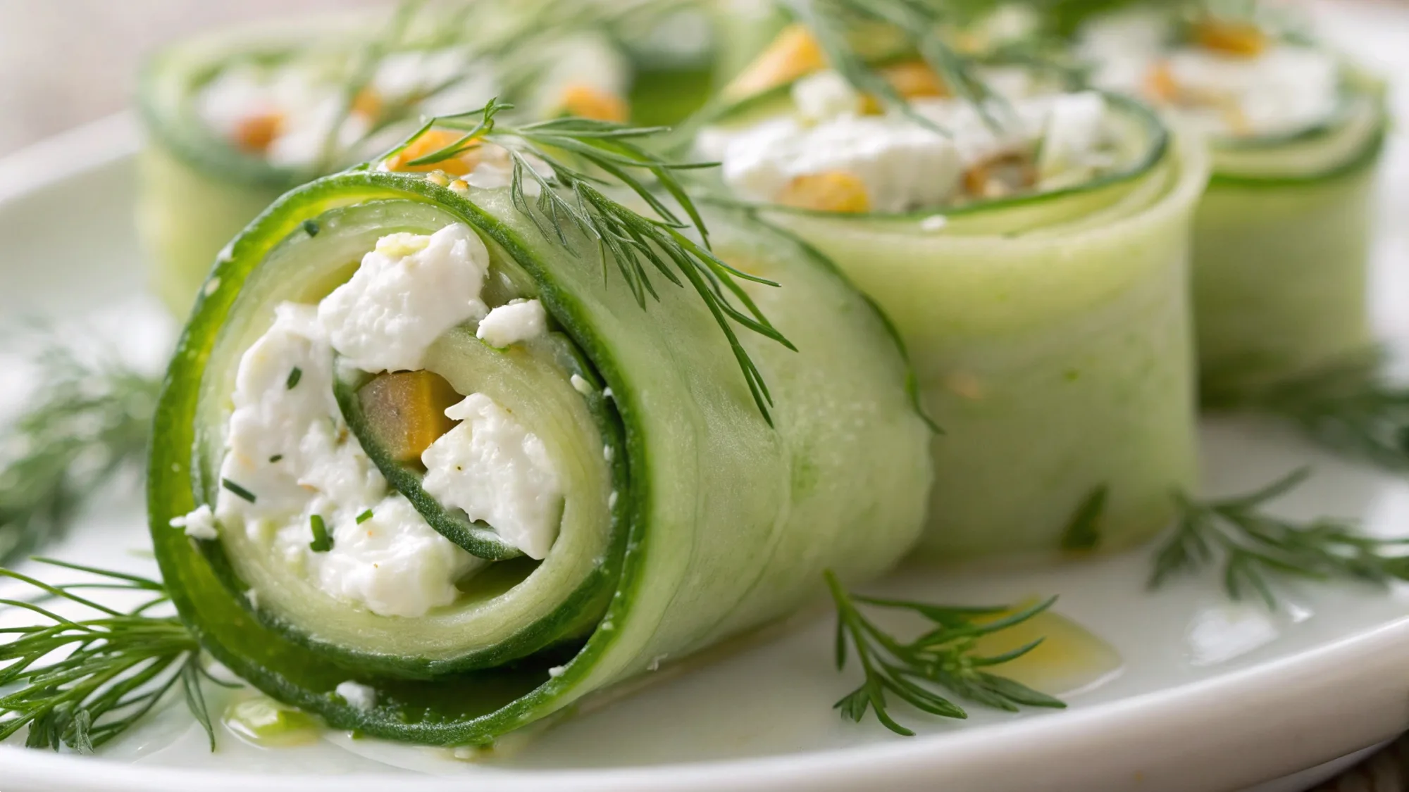 Crispy Cucumber Feta Wraps recipe