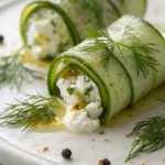 Crispy Cucumber Feta Wraps
