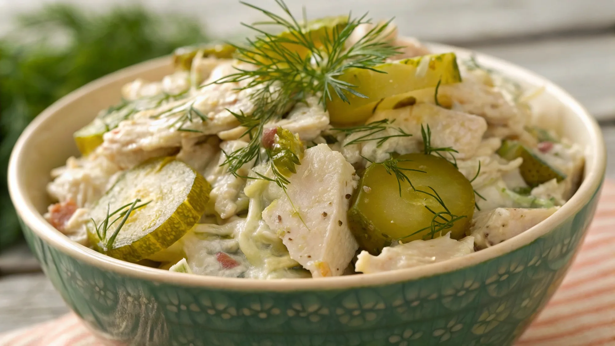 Dill Pickle Chicken Salad recipe
