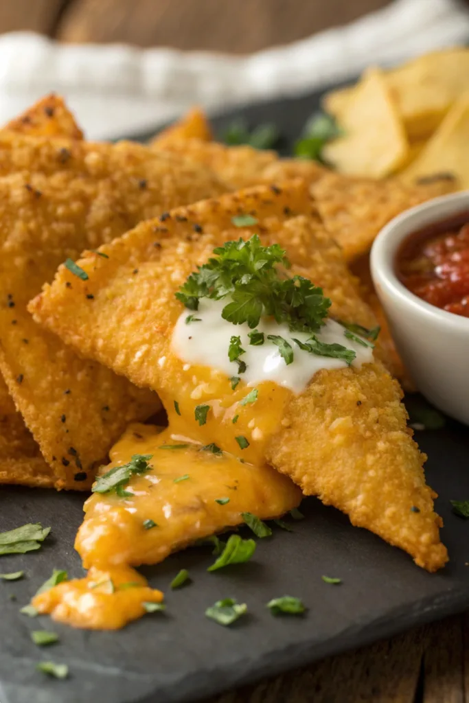 Fried Cheese Stuffed Doritos