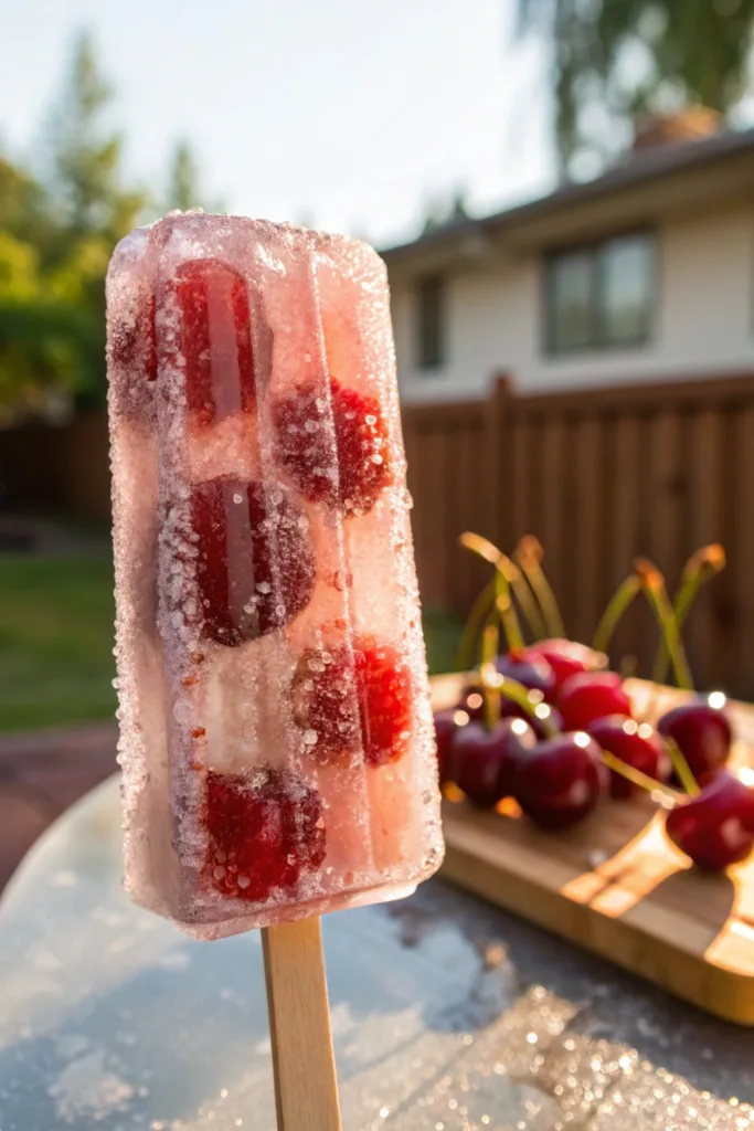 Frozen Cherry Cola Pops recipe