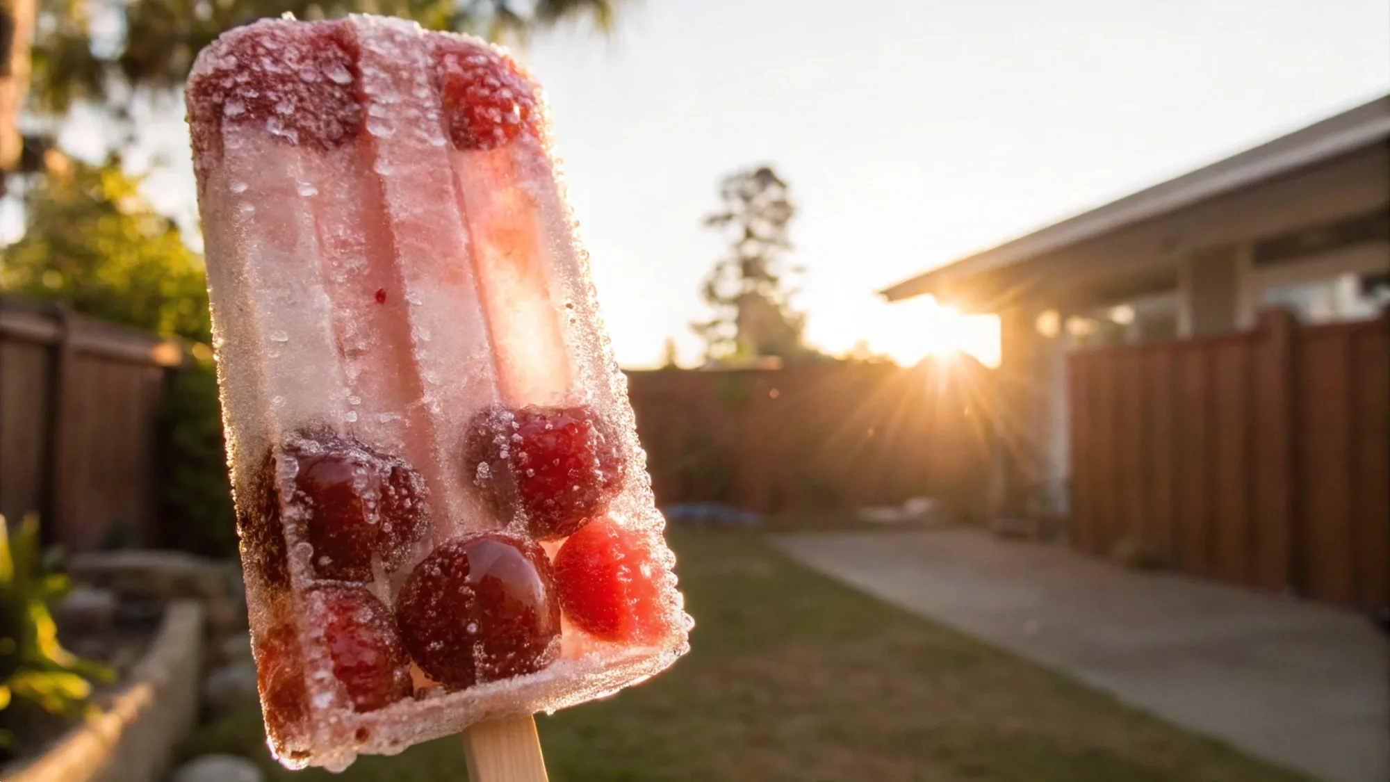 Frozen Cherry Cola Pops