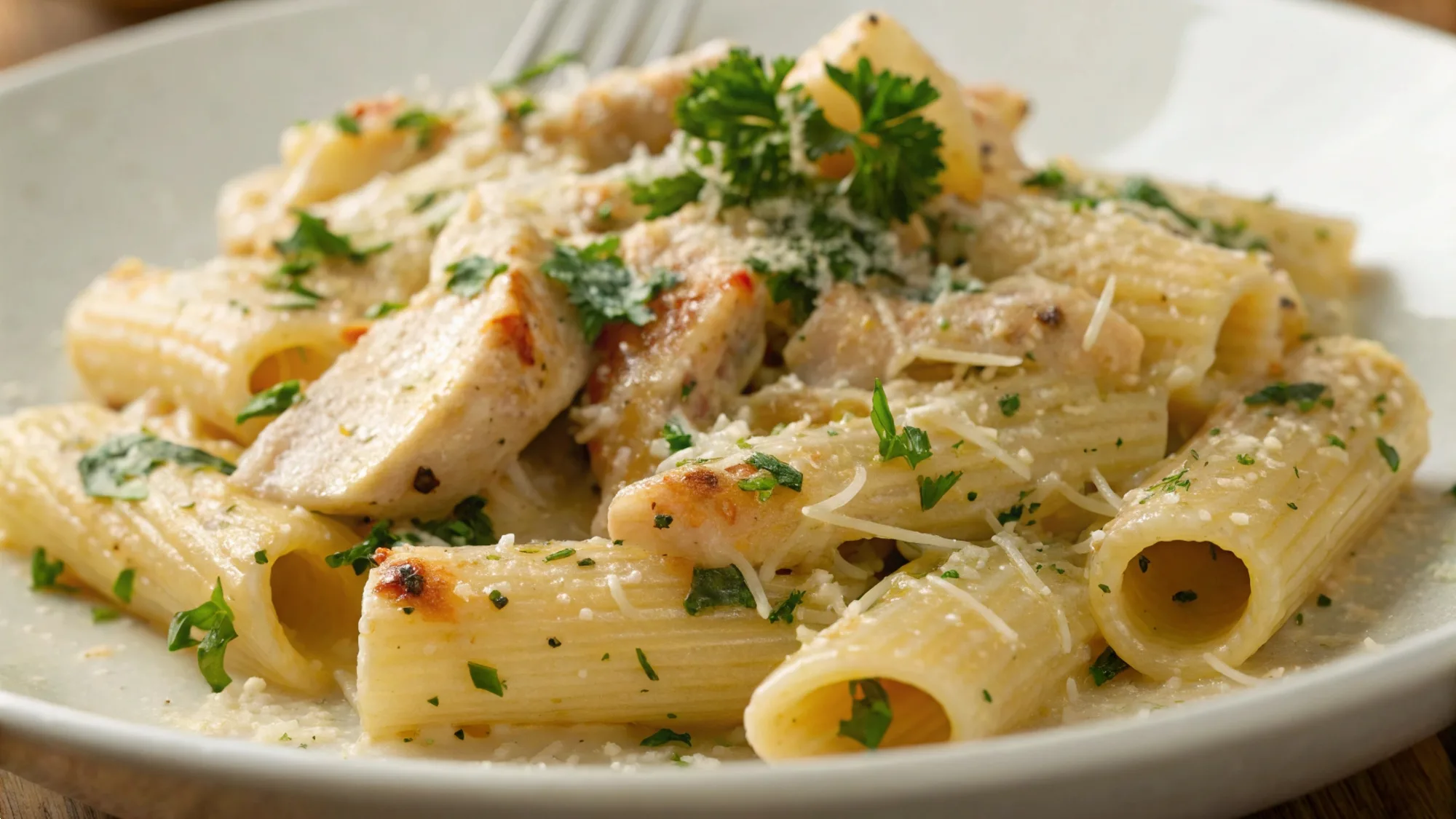 Garlic Butter Chicken Rigatoni recipe