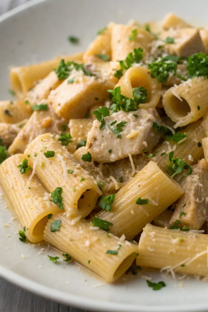 Garlic Butter Chicken Rigatoni