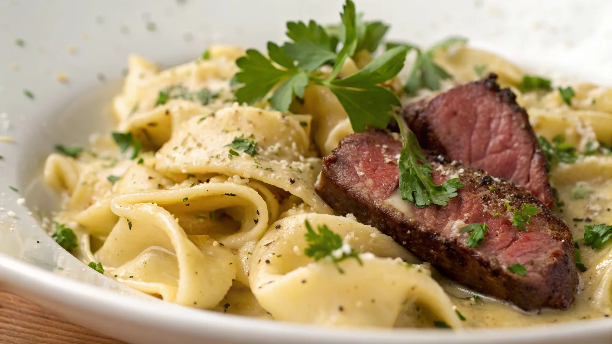 Garlic Butter Steak Tortellini recipe