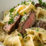 Garlic Butter Steak Tortellini