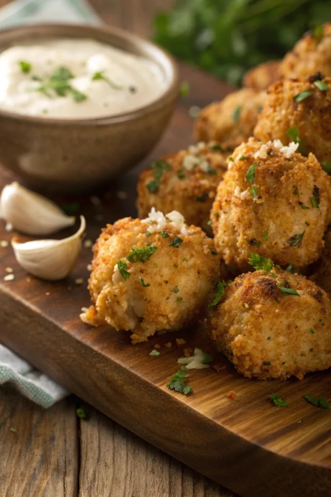 Garlic Parmesan Chicken Bites recipe