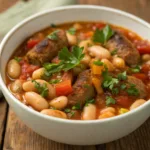 Greek Sausage and Beans recipe
