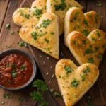 Heart-Shaped Breadsticks recipe