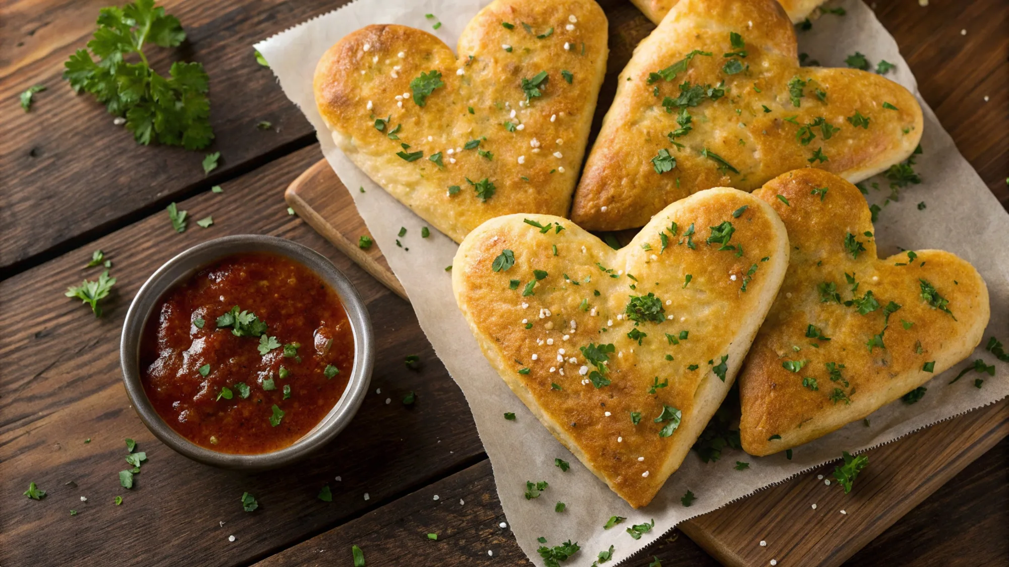 Heart-Shaped Breadsticks