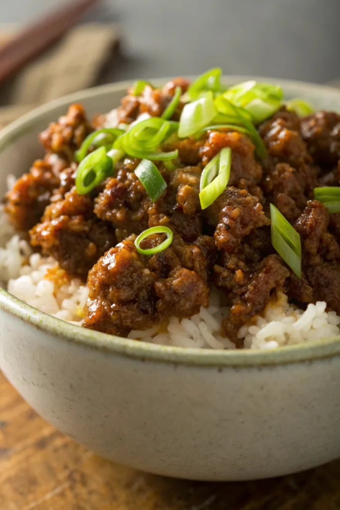 Honey Garlic Ground Beef