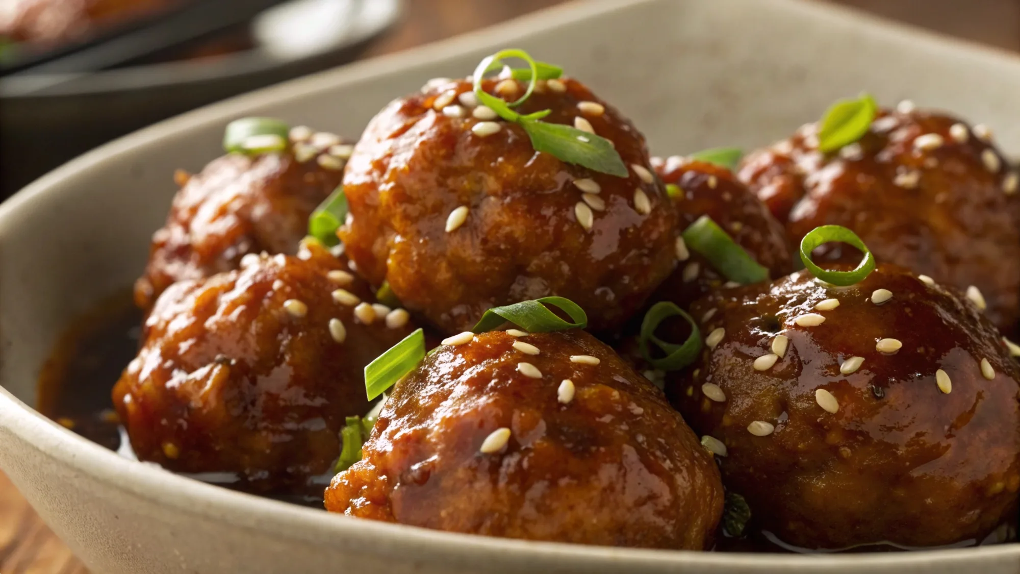 Honey Garlic Turkey Meatballs recipe