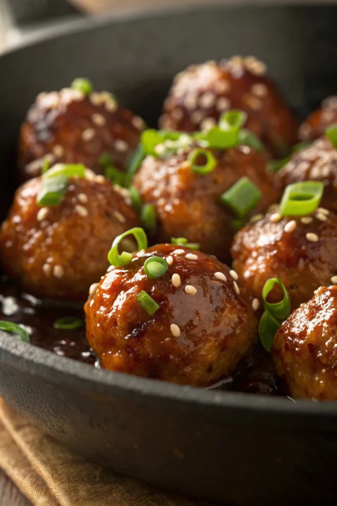 Honey Garlic Turkey Meatballs