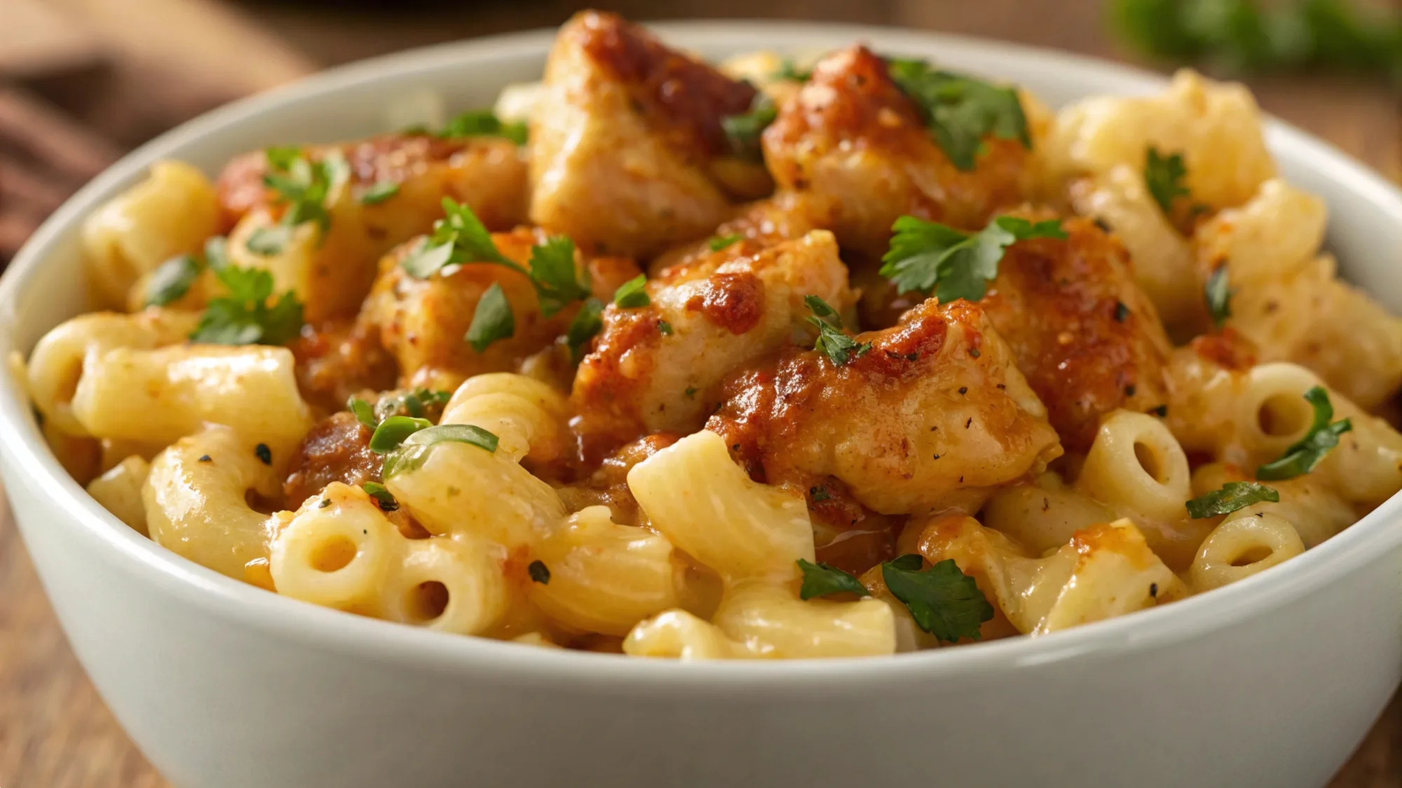 Hot Honey Chicken Mac n Cheese