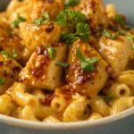 Hot Honey Chicken Mac n Cheese recipe