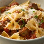 Italian Sausage Bow Tie Pasta
