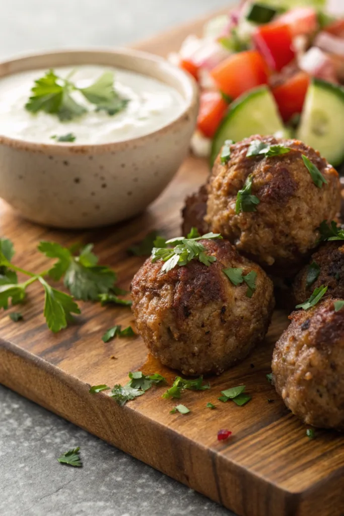 Keto Greek Meatballs
