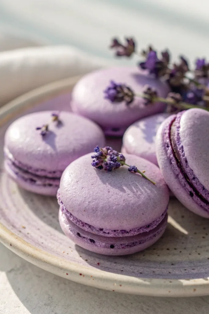 Lavender Macarons