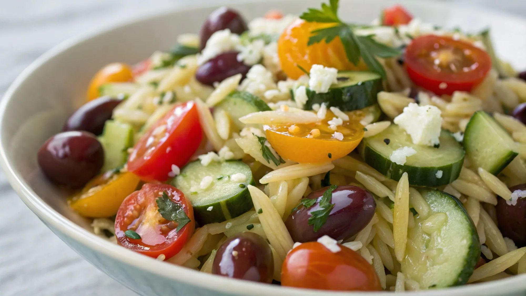 Mediterranean Orzo Pasta Salad recipe
