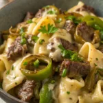 Philly Cheesesteak Tortellini recipe