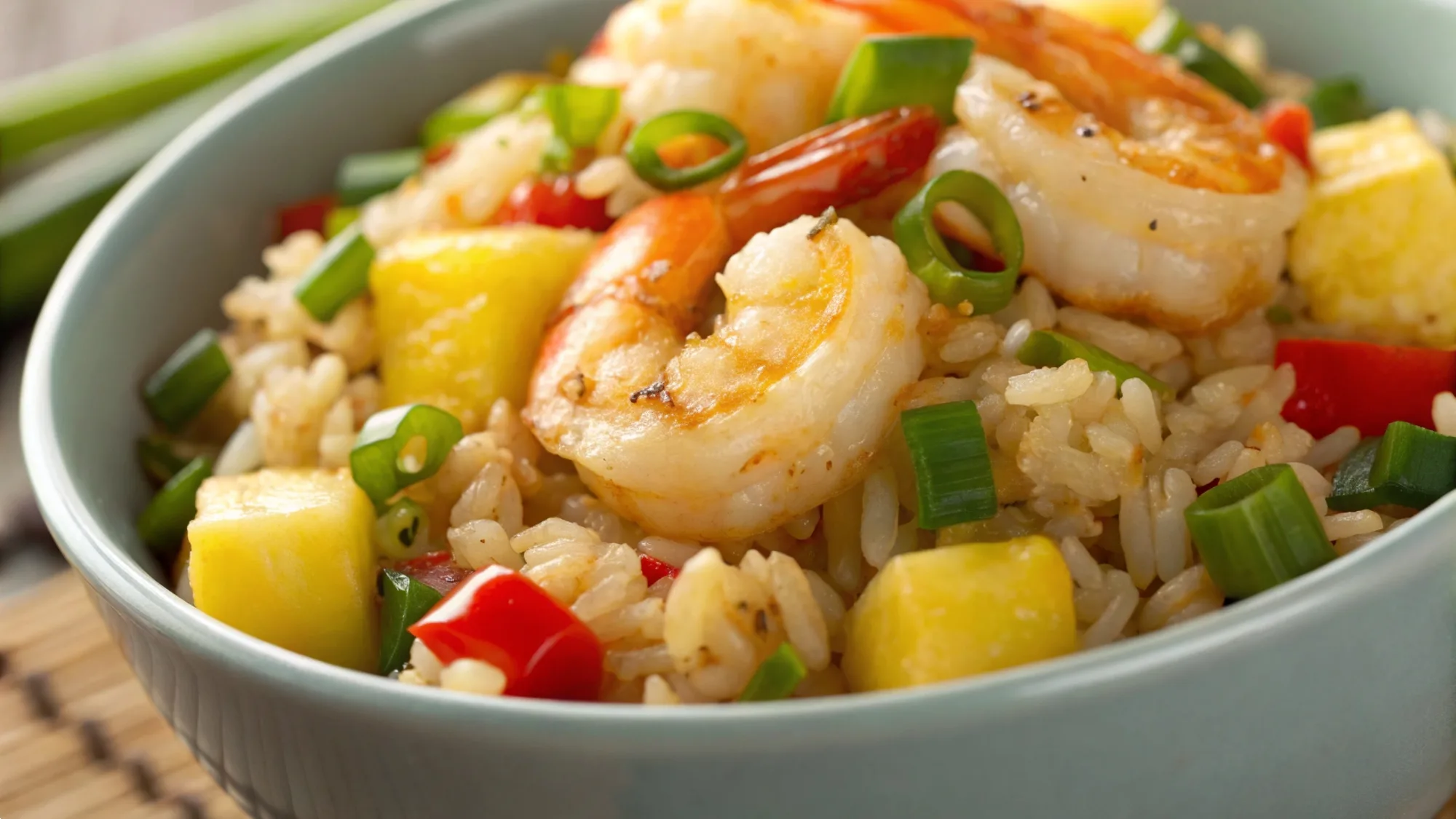 Pineapple Teriyaki Shrimp Fried Rice recipe